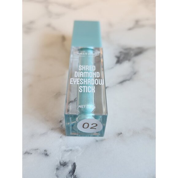Jolly Jojo Shred Diamond Eyeshadow Stick 02 Long-Lasting Shimmery Cream Blue - Picture 3 of 4